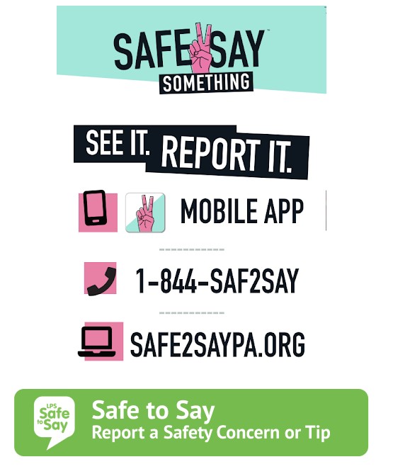 Safe 2 Say Information